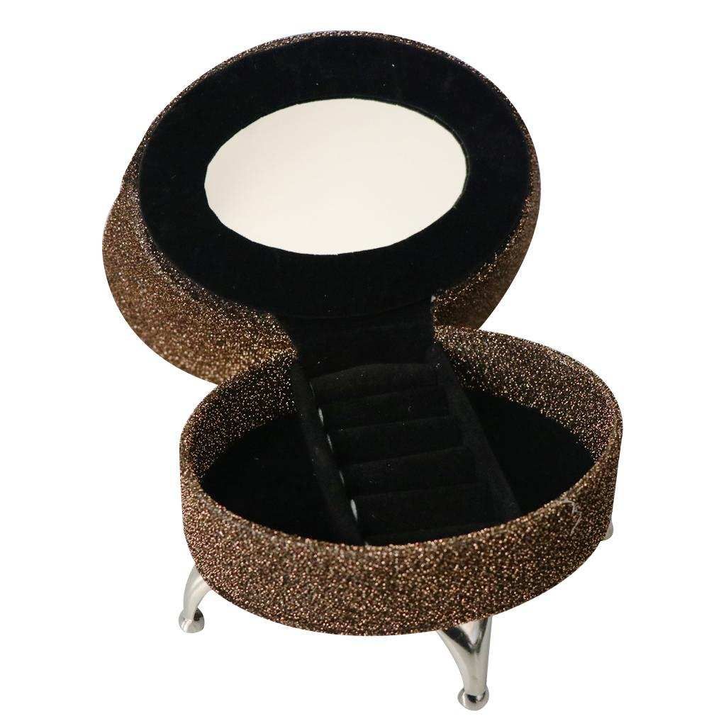 Single Sofa Chair Furniture Jewellery Box For 1/6 Scale Pink+Coffee