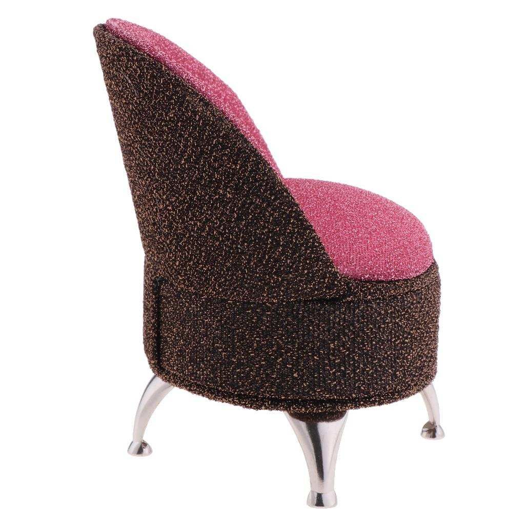 Single Sofa Chair Furniture Jewellery Box For 1/6 Scale Pink+Coffee