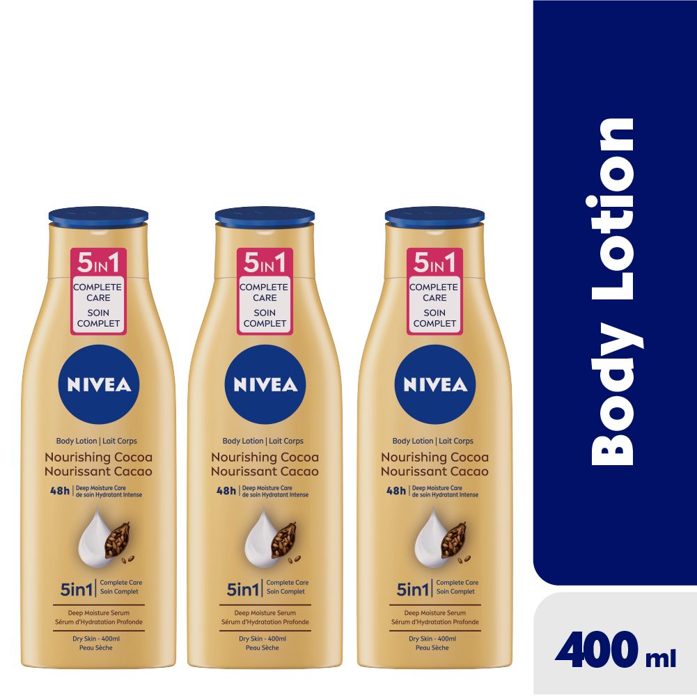 DoShakara Pack - Nourishing Cocoa Body Lotion - 400ml (Pack Of 3)