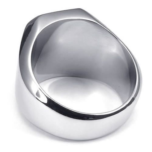 Punk Highly Polished Index Finger Ring-Silver