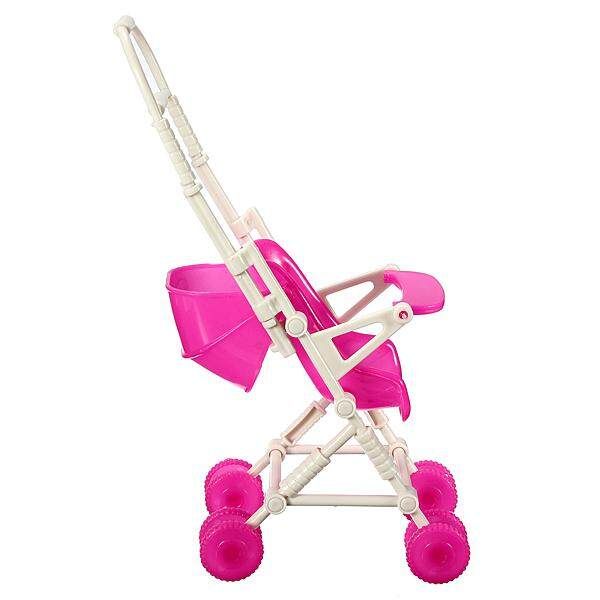 Assembly Baby Stroller Trolley Nursery Furniture Toy For Barbie Kelly Doll