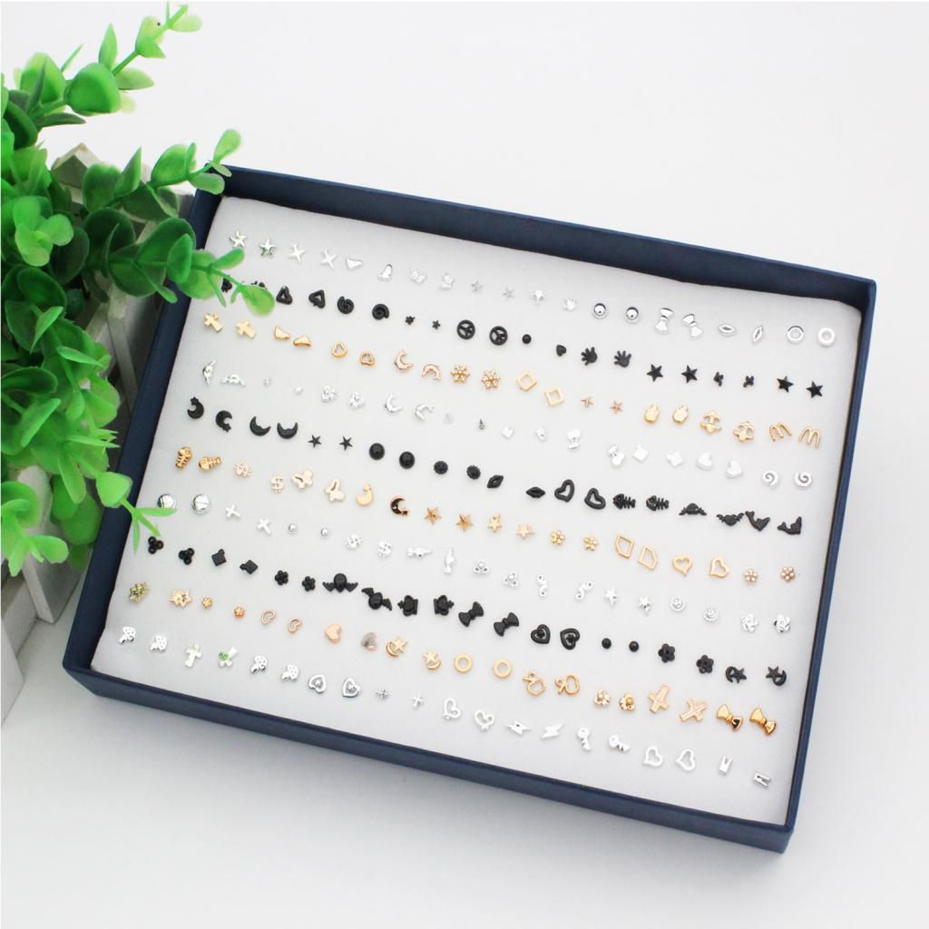 100 Pairs Of Mixed Style Earrings, Pretty Earrings,