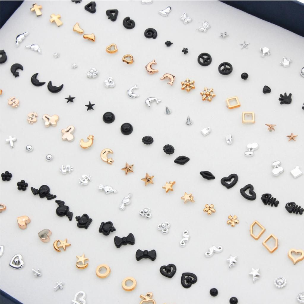 100 Pairs Of Mixed Style Earrings, Pretty Earrings,