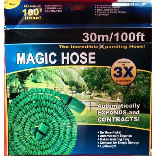 Magic Water Hose With Nozzle (100 Feet Long)