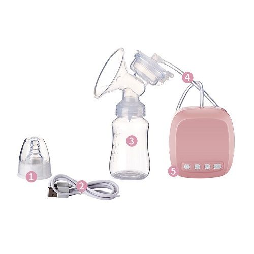 Electric Breast Pump Postpartum Breast Pump With Milk Bottle Milk Nipple Extractor For Baby Feeding