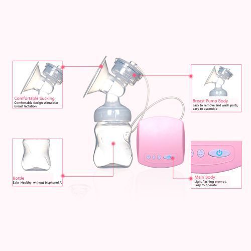 Electric Breast Pump Postpartum Breast Pump With Milk Bottle Milk Nipple Extractor For Baby Feeding