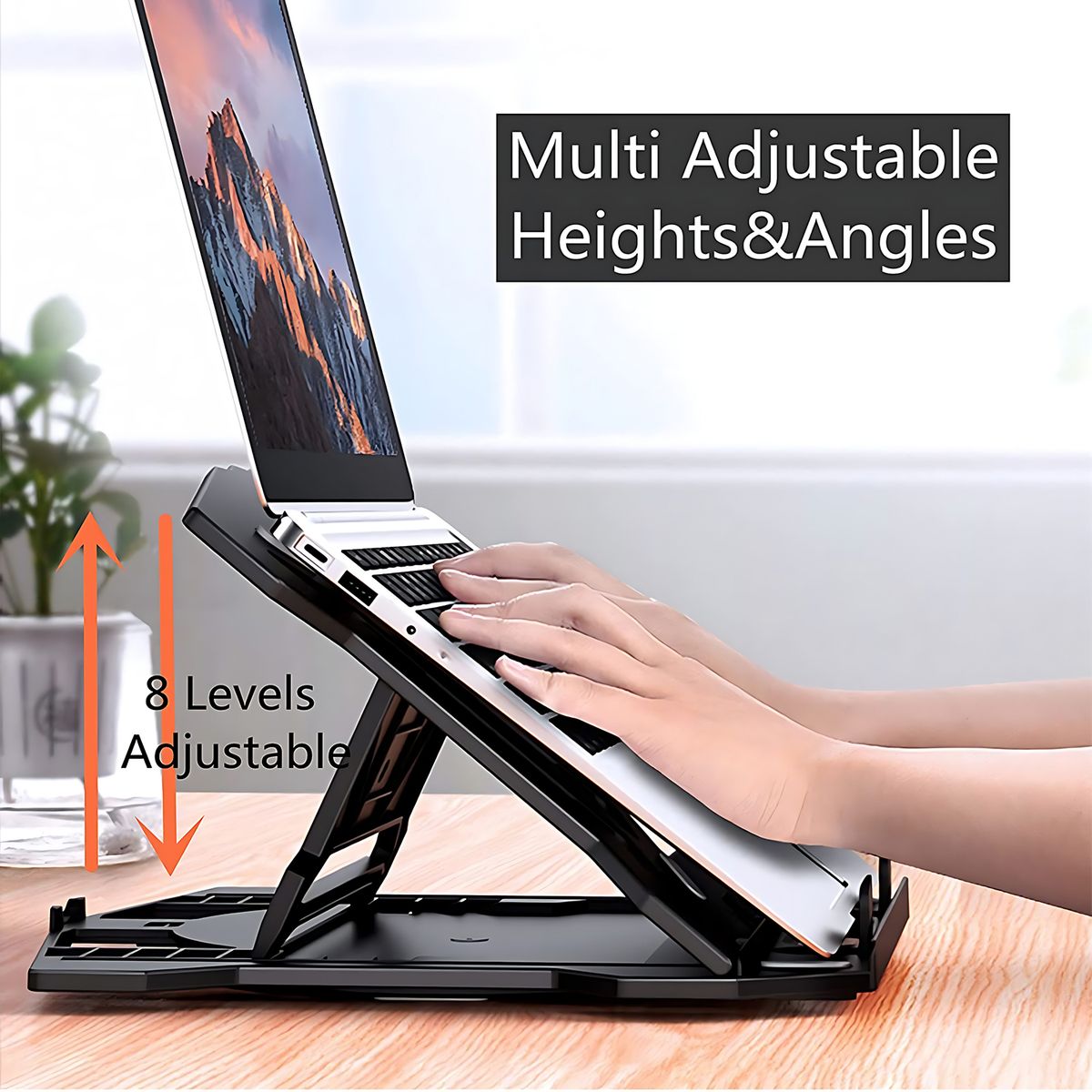 Portable Laptop Stand With Mobile Phone Support 2 In 1