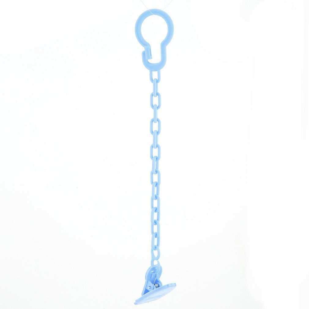 Baby Ni Le Pacifier Chain Clips Teether Feeding Milk Plastic-blue