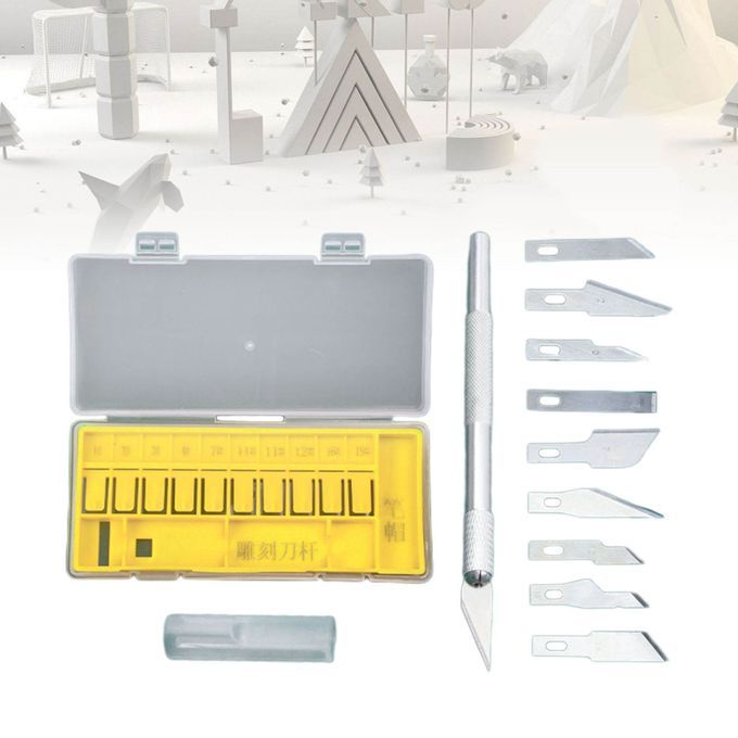 Utility Carving  Set 10 Blades Craft Knives For Woodworking