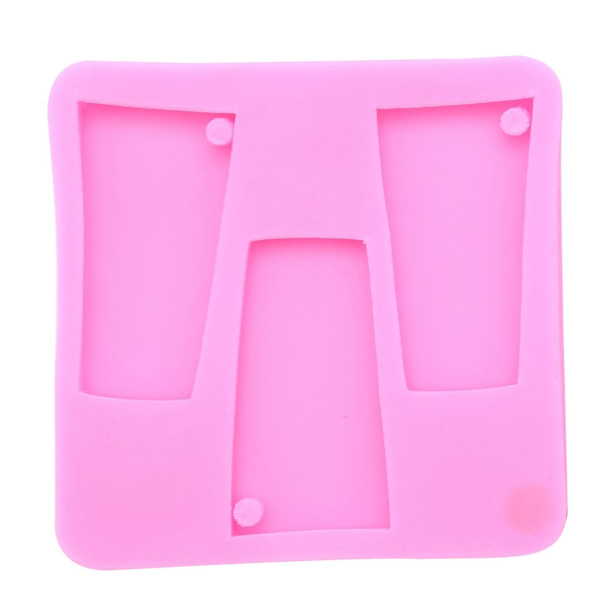 2 Pieces Silicone Mold DIY Tumbler Cup Mold Set DIY Glossy Water Glass Shape for Key Chain Perforated Resin Clay Mold Crafts Tools with Hanging Holes for Craft Making