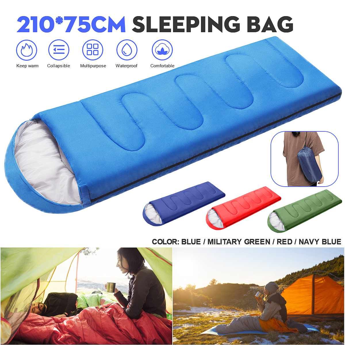 Summer Envelope Outdoor Camping Adult Sleeping Bag Portable