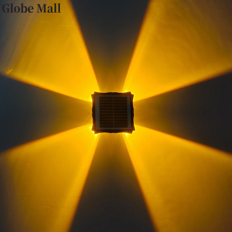 LED Solar Wall Light Garden Fence Wall Light Waterproof