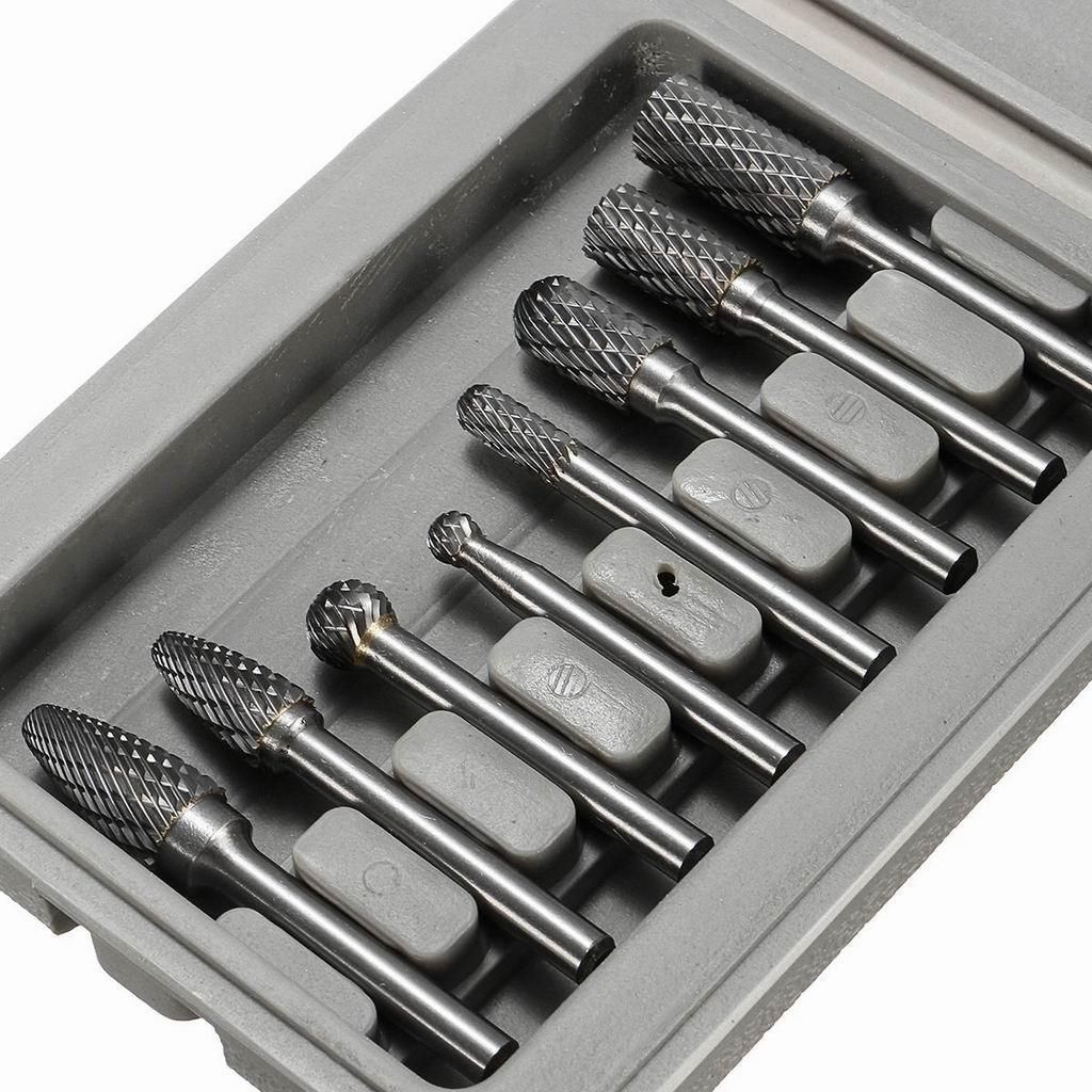 8Pcs 1/4\\\\\\\'\\\\\\\' Shank Double Cut Carbide Rotary