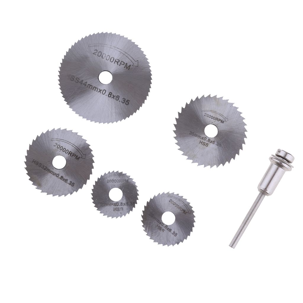6 Pieces Mini High Speed Steel Circular  Disc