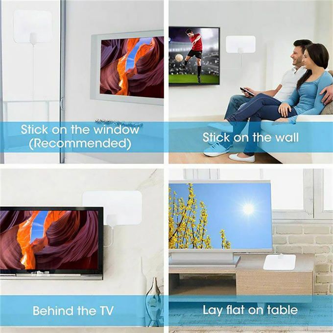4k Antenna Home Hotel TV Digital HD Indoor Aerial 200-3000 Miles Range Indoor Digital Antenna