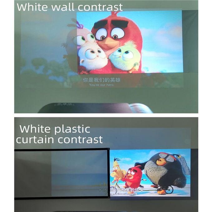 Anti-Light Reflective Projector Screen 30-130 Inch 16:9 Fabric Cloth Projection Screen