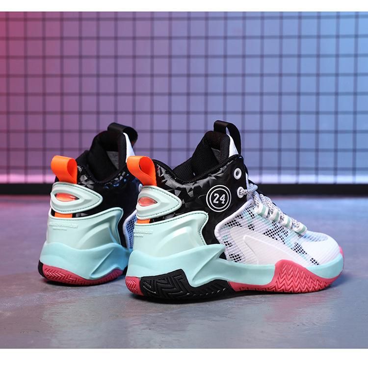 Boys basketball shoes non-slip sneakers Blue