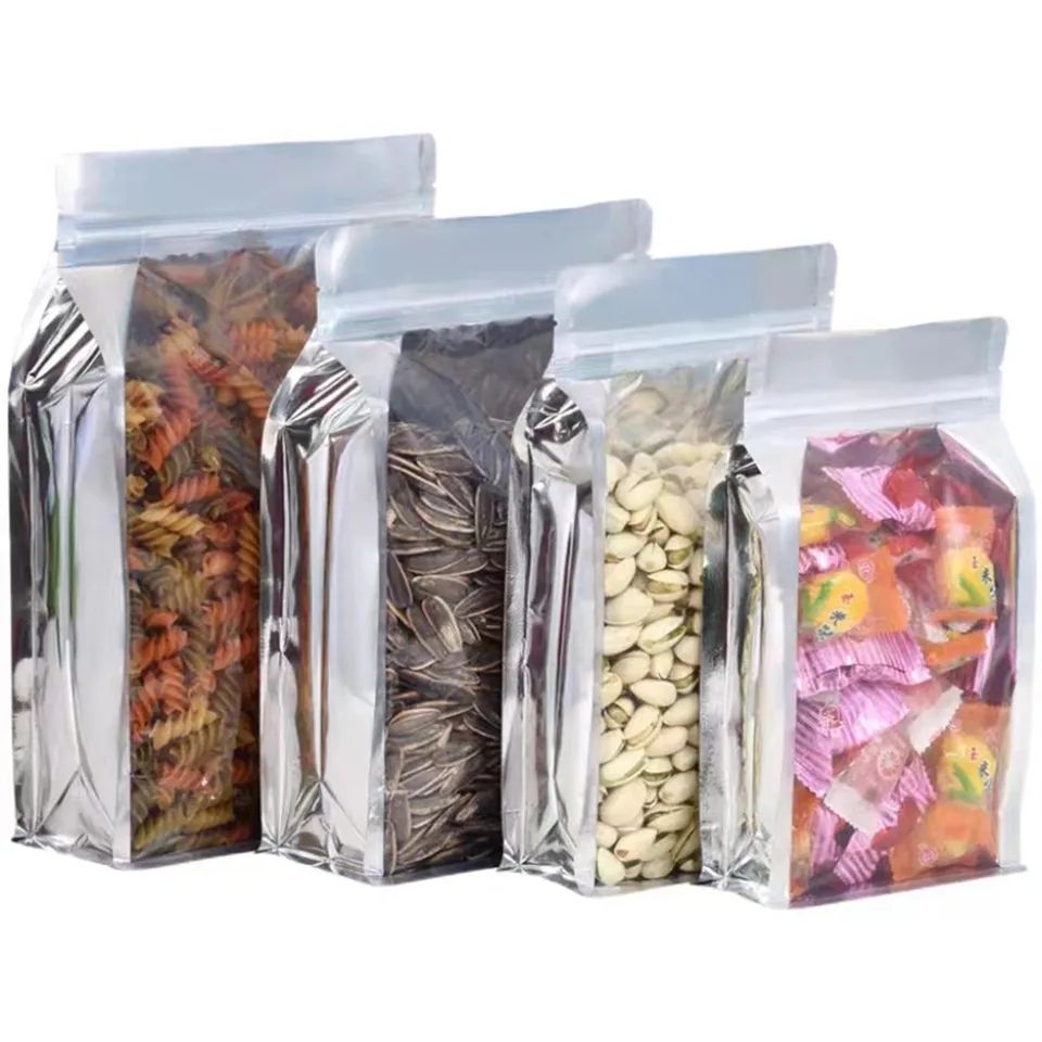 50 Pieces Side Gusset Self-Stand Ziplock Pouch