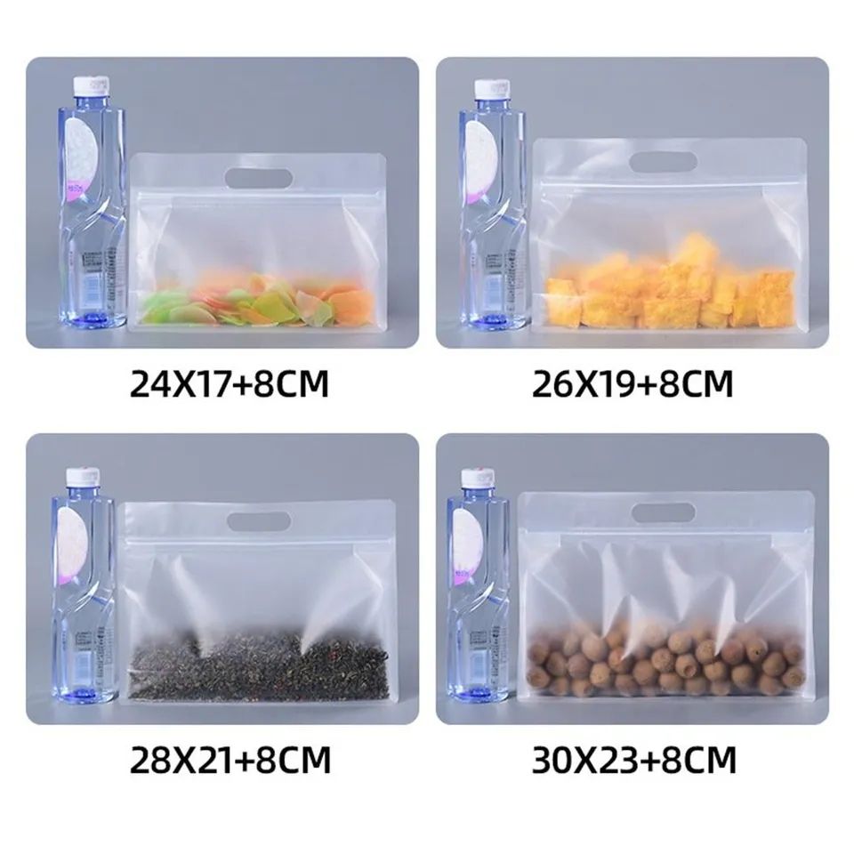 50 Pieces Landscape Side Gusset Self-Stand  Ziplock Pouch