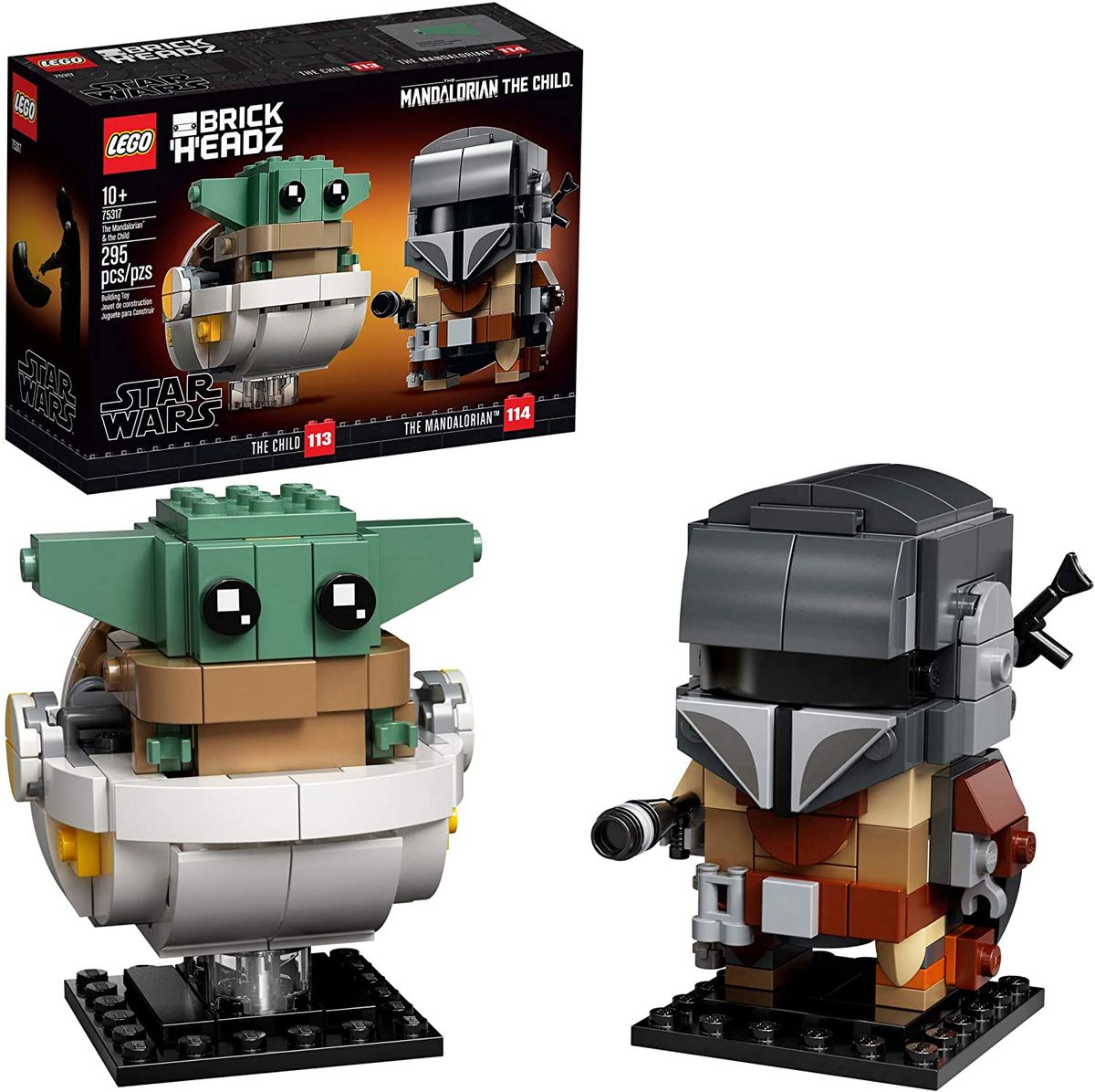 BrickHeadz Star Wars The Mandalorian & The Child 75317 Building Kit (295 Pieces)