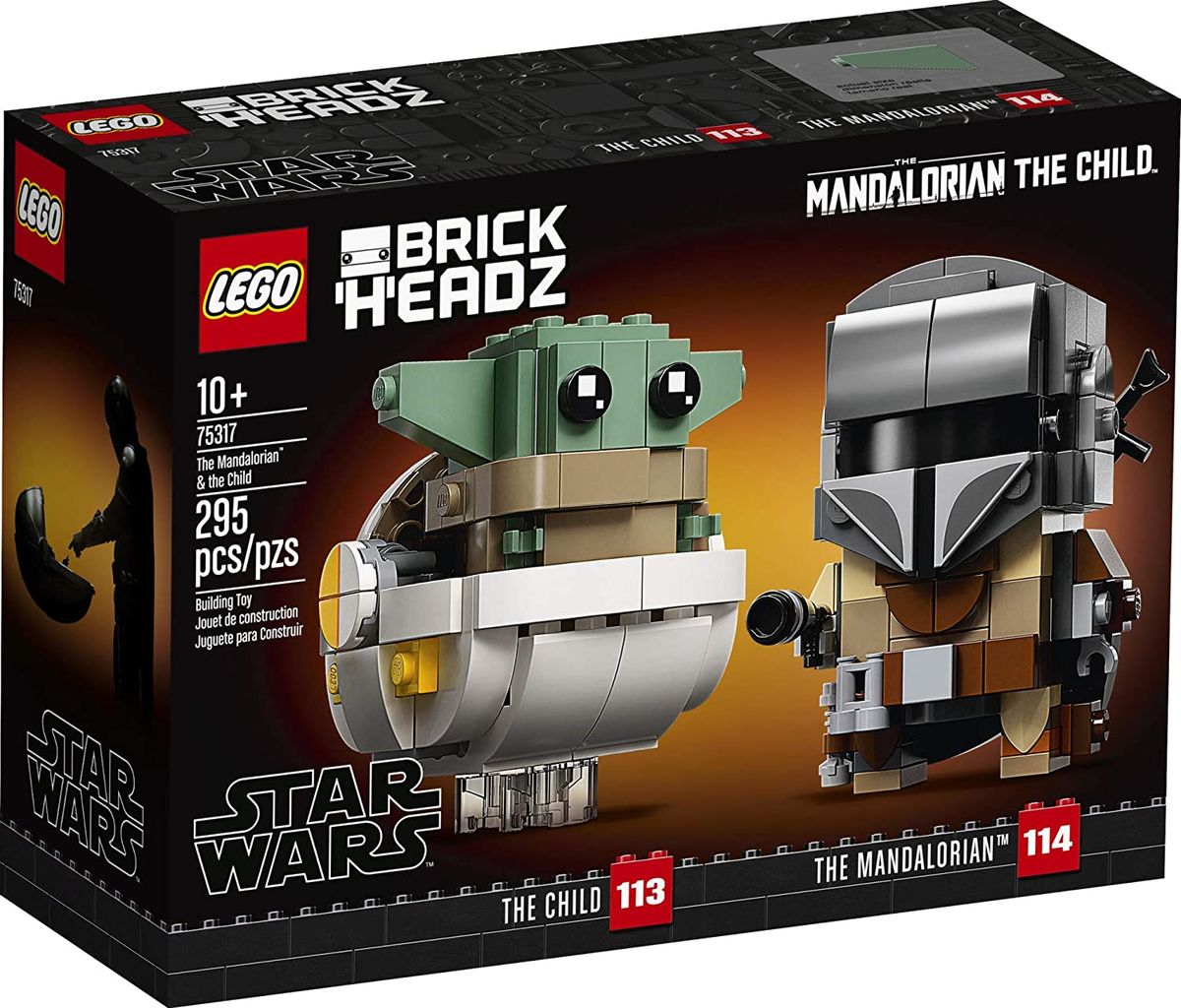 BrickHeadz Star Wars The Mandalorian & The Child 75317 Building Kit (295 Pieces)