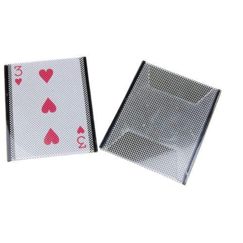 2x Plastic Card Sleeves Change Illusion Magic Tricks Close Up For