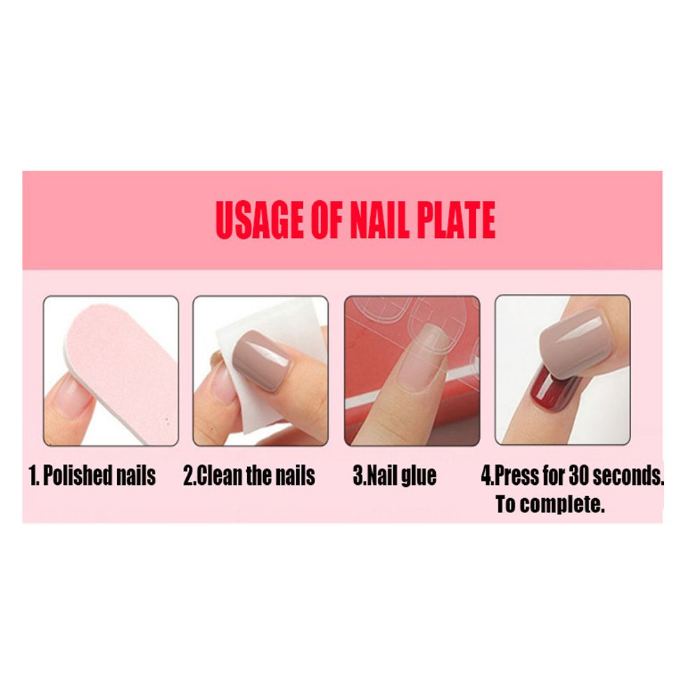 Premium Nail Art 24pcs/set Women's Fake Nails Press On Nails