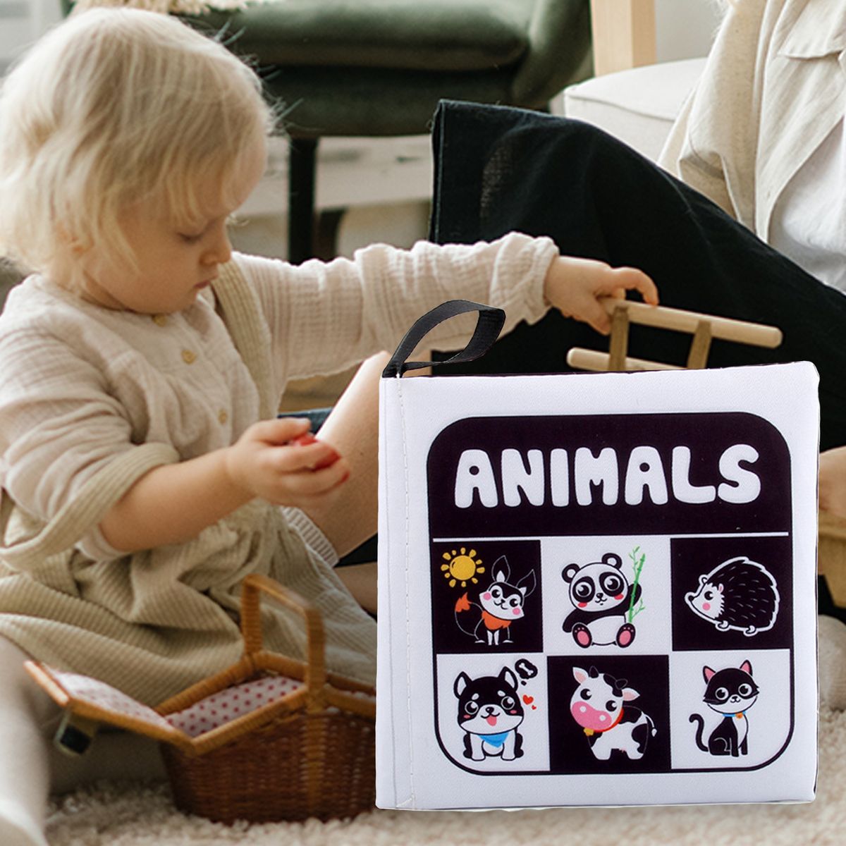 Soft Baby Cloth Books Early Learning Premium Activity Toddlers Animals