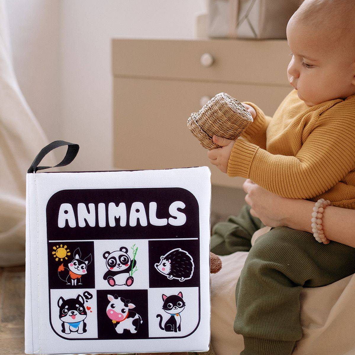Soft Baby Cloth Books Early Learning Premium Activity Toddlers Animals