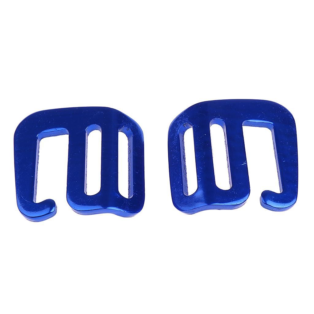 2-Pair 1'' Aluminium Alloy G Hook Webbing Buckle For Backpack Belt