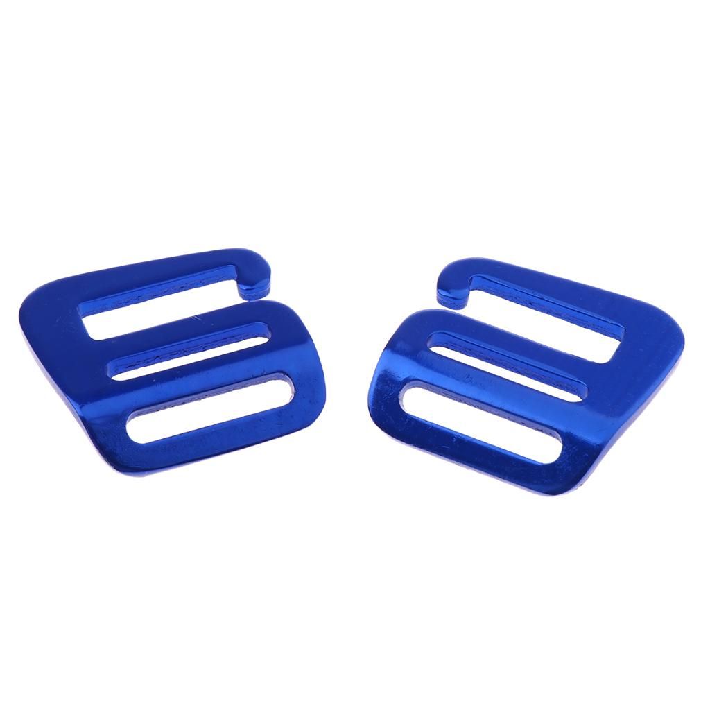 2-Pair 1'' Aluminium Alloy G Hook Webbing Buckle For Backpack Belt