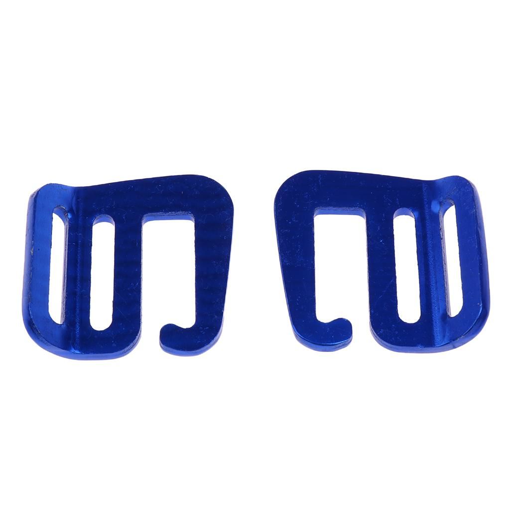 2-Pair 1'' Aluminium Alloy G Hook Webbing Buckle For Backpack Belt