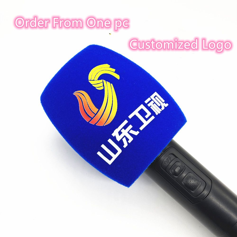 Flocking Mic Sponge Printing Covers Customized Microphone