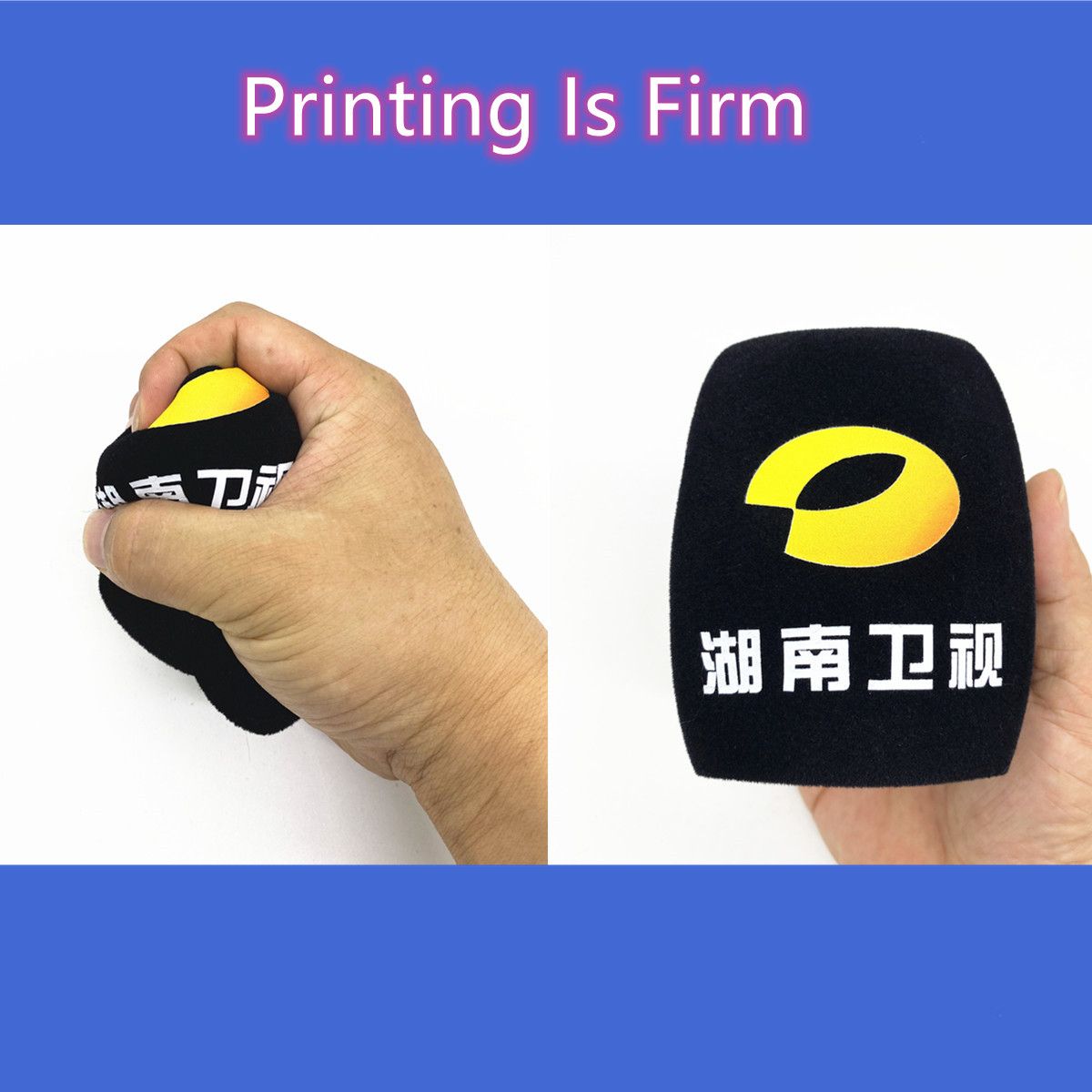 Flocking Mic Sponge Printing Covers Customized Microphone