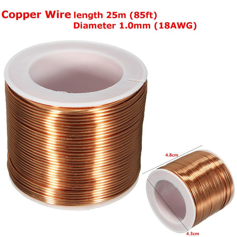 1 Mm 25 Meter Copper Coil Magnet Wire Enameled Winding Wire Repair Enameled Copper Wire