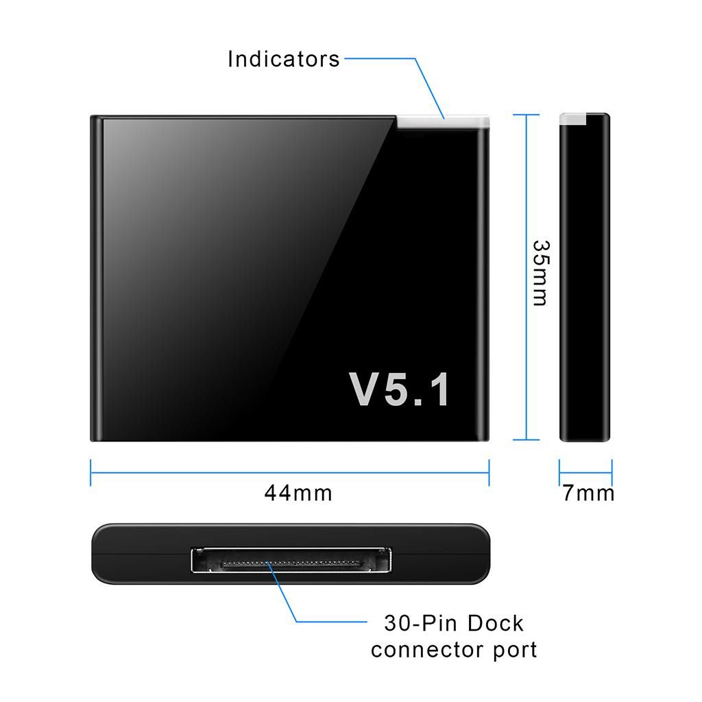 30 Pin Bluetooth Audio Receiver For IPod 30 Pin Dock Speaker Bluetooth