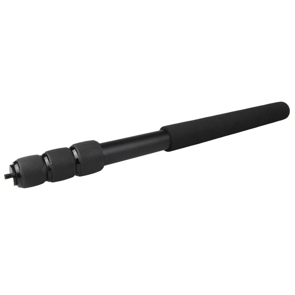 Protable Compact Lightweight Extendable Mini 2in1 Zoom Microphone Boom Pole Camera Monopod Padded Handle   Twist Lock 3 Sections