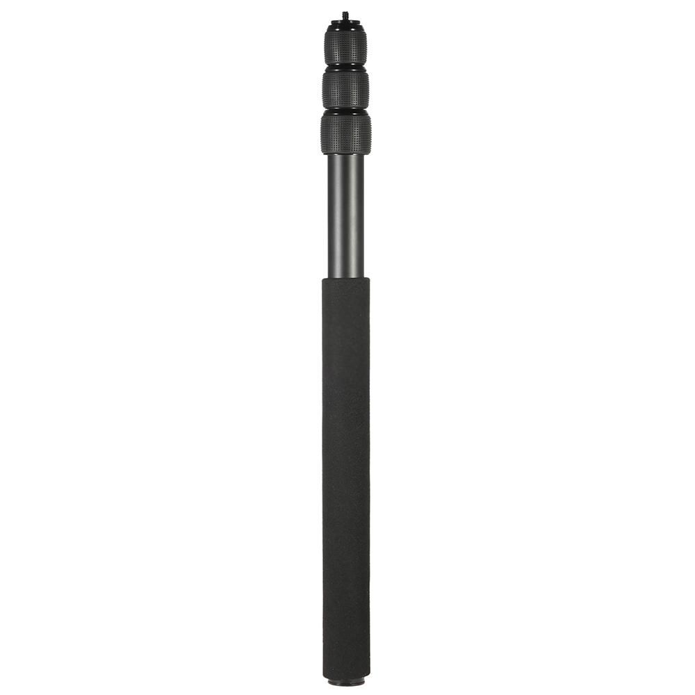 Protable Compact Lightweight Extendable Mini 2in1 Zoom Microphone Boom Pole Camera Monopod Padded Handle   Twist Lock 3 Sections
