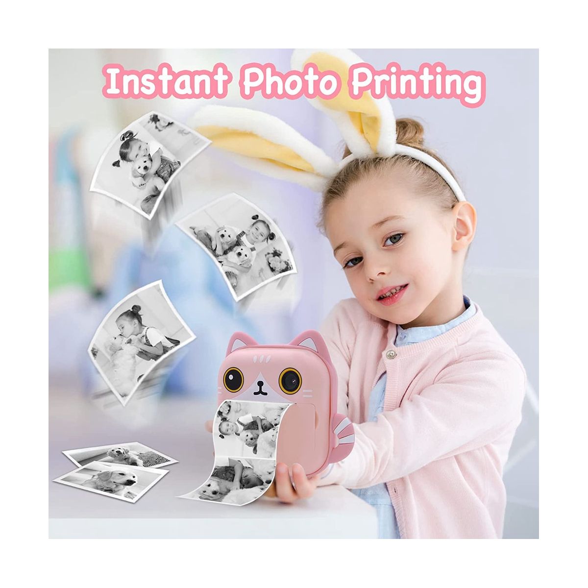 Instant Print Camera ,Zero Ink with Print Pape