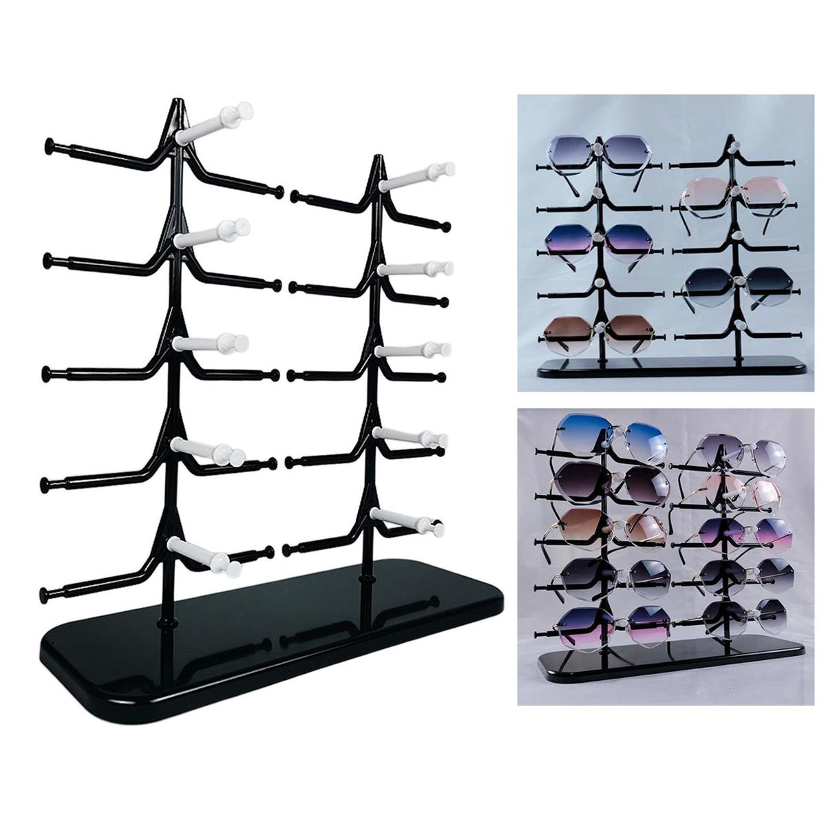 5 Layer Sunglasses Eyeglass Rack Glasses Display Stand