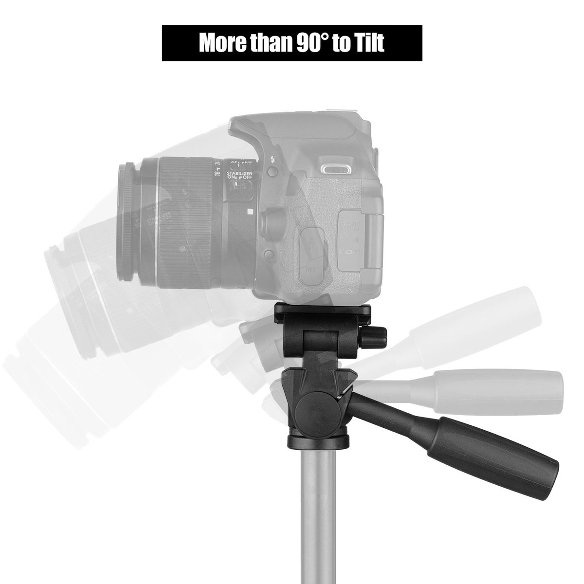 3-Way Pan Tilt Head 360° Panoramic 3KG Payload With Handle