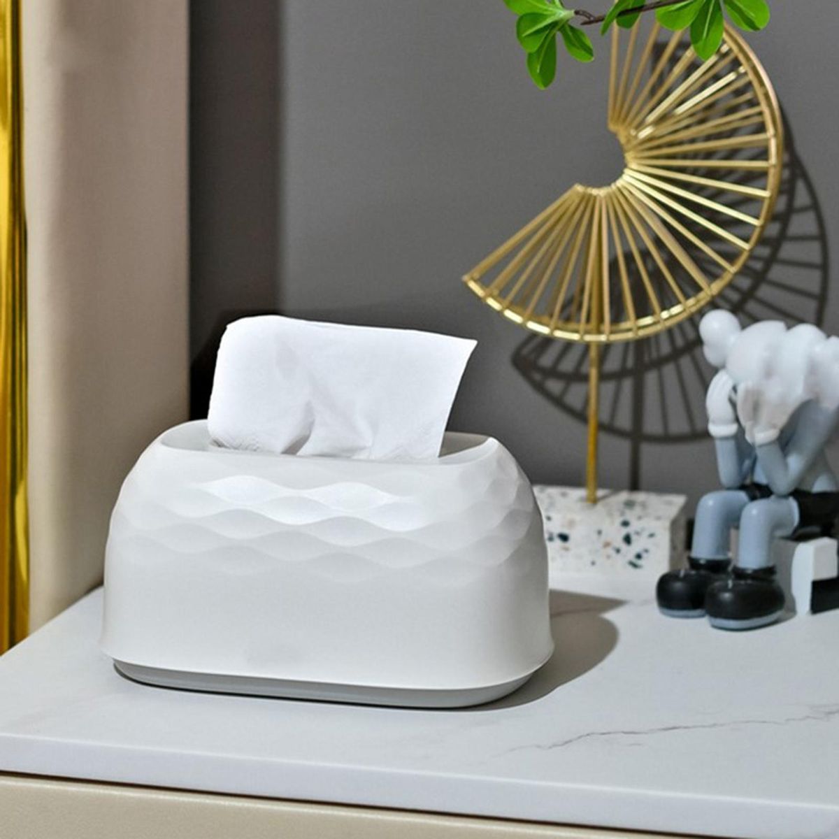 Tissue Holder Great Stickiness Paper Box White