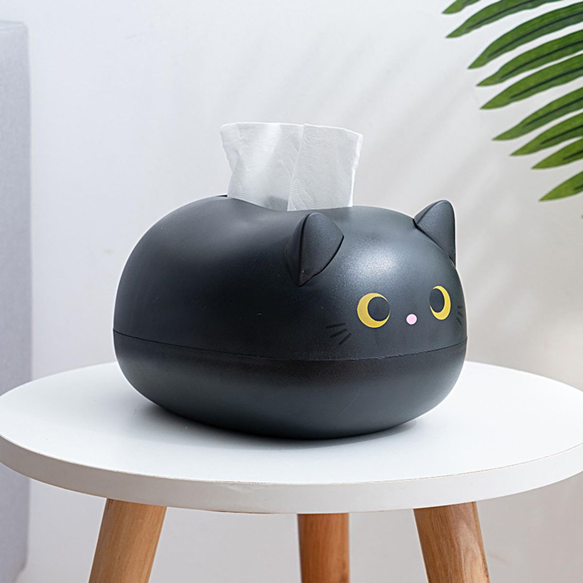 Napkin Box Cartoon Cat Napkin Organizer Box Black