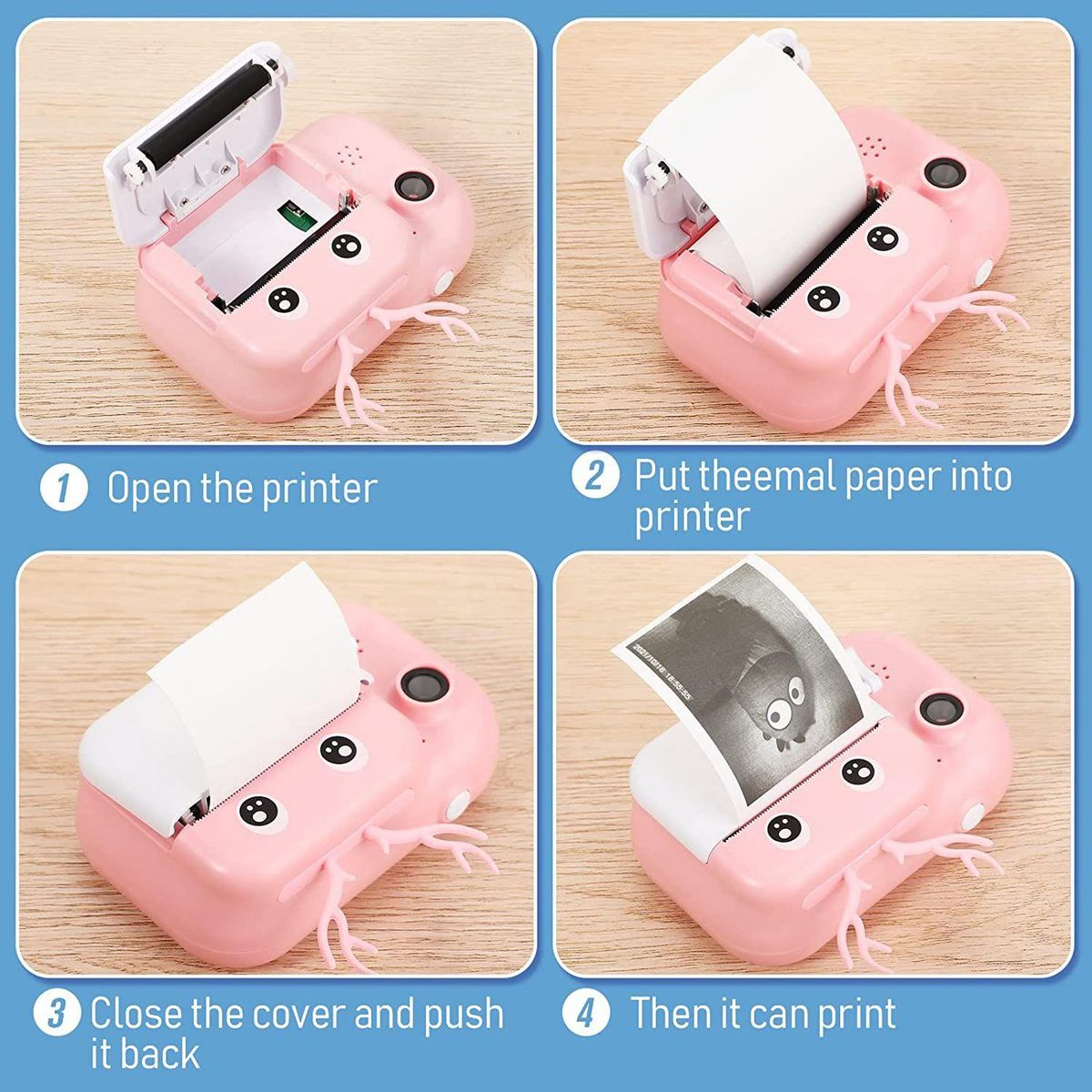 Print Paper12 57x30mm with Core Photo Print Thermal Paper Instant Print Camera Refill Paper