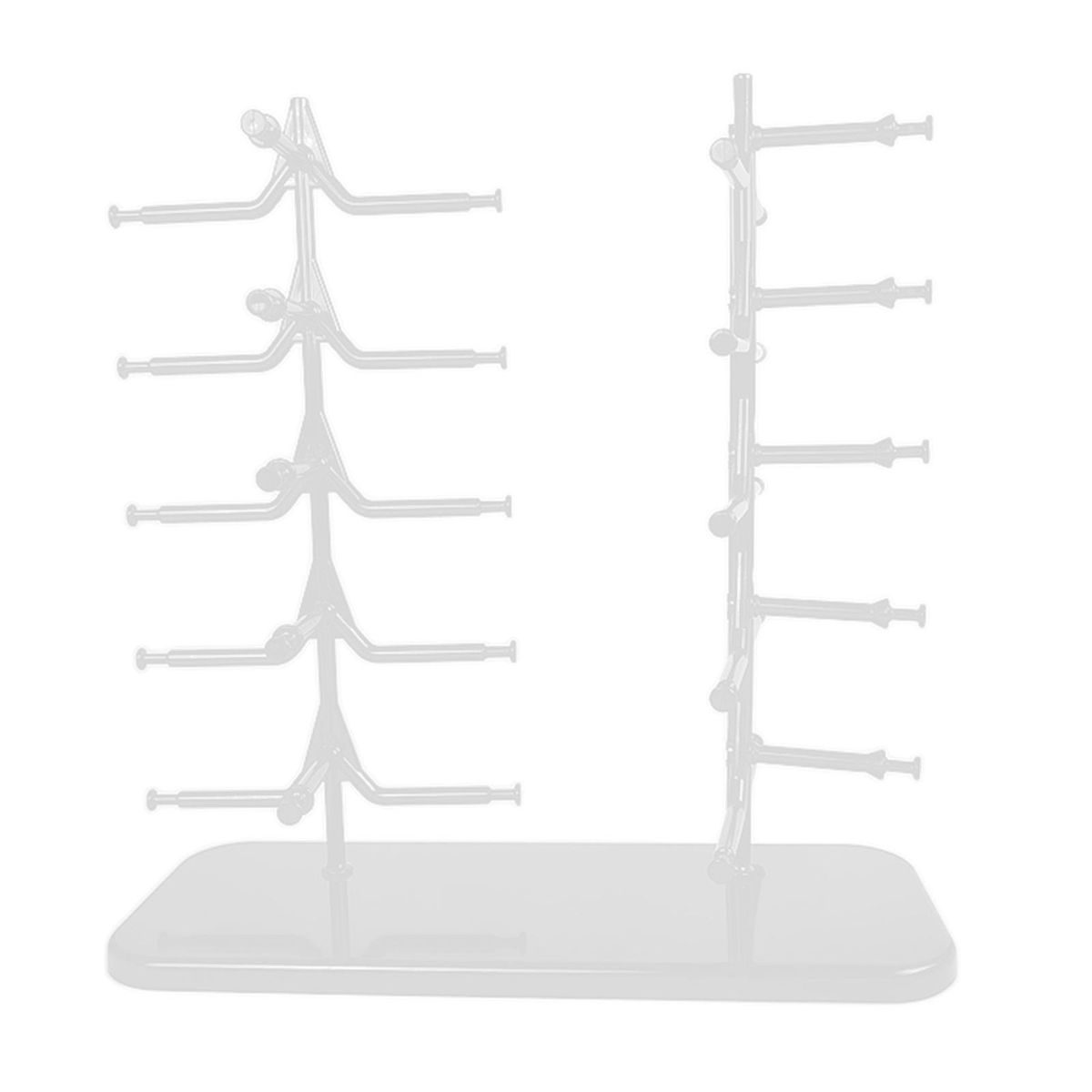 Sunglasses Rack Shelf Frame Glasses Display Stand Organizer Show White