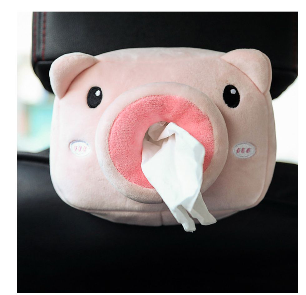 Cute Cartoon Car Tissue Box Plush Napkin Holder Universal