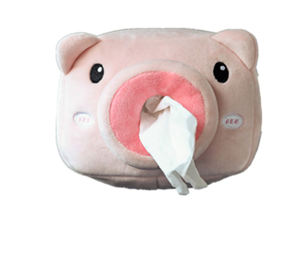 Cute Cartoon Car Tissue Box Plush Napkin Holder Universal