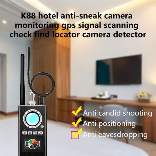 K88 Anti   Dete Tor   S Anner Hidden  Amera Dete Tor Gps Tra Ker-black