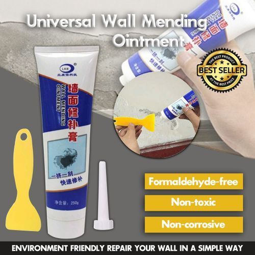 Wall Mending Ointment/Wall Crack Repair Agent And Scrapper For All Homes With Free Keyholder