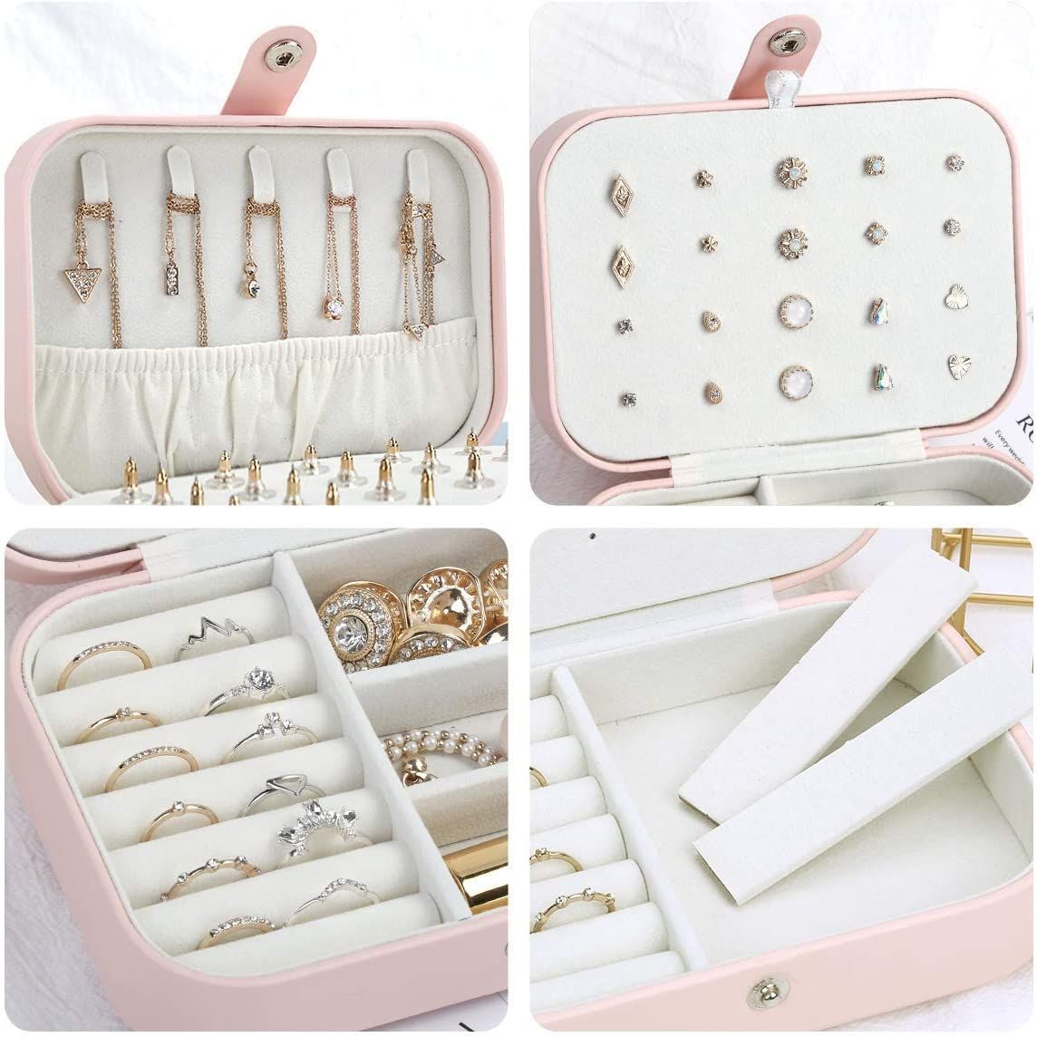 Jewelry Box Jewelry Organizer Jewelry Holder Case-Pink